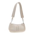 thumbnail image 1 of Monederos Con Tachuelas Bolso Mano Mujeres Niñas Y2K Cuero PU Sólido Vintage, 1 of 7