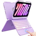 thumbnail image 1 of Funda con teclado FUWANG para iPad Mini 7/6 8,3 pulgadas retroiluminada, 1 of 9