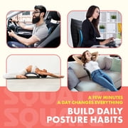 Squatz Lower Back Stretcher Device – Ergonomic Lumbar Support Back Massager with Multi-Level Traction, Foam Cushion Pressure Points & 30-Day Digital Workout Program