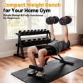 thumbnail image 2 of YUSAZENS Adjustable Weight Lifting Bench Square Tube Carbon Steel Frame With Sponge Pad Home Gym Workout Stool Side Orange, 2 of 9