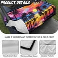 thumbnail image 6 of Whosucclay Tropical Sunset View Golf Cart Accessories, Breathable Golf Cart Seat Cover Simple Disassemble 4 Pockets Golf Cart Seat Protector for Most 2 Seats, 6 of 7