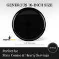 thumbnail image 2 of Impresserve Edge Collection Disposable Plastic Plates, 10", Black, 20 Count, 2 of 9