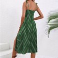 thumbnail image 5 of Karight Women's Off Shoulder Hollow Slim Pattern Printed Split Casual Sleeveless Beach Long Dresses, 5 of 7