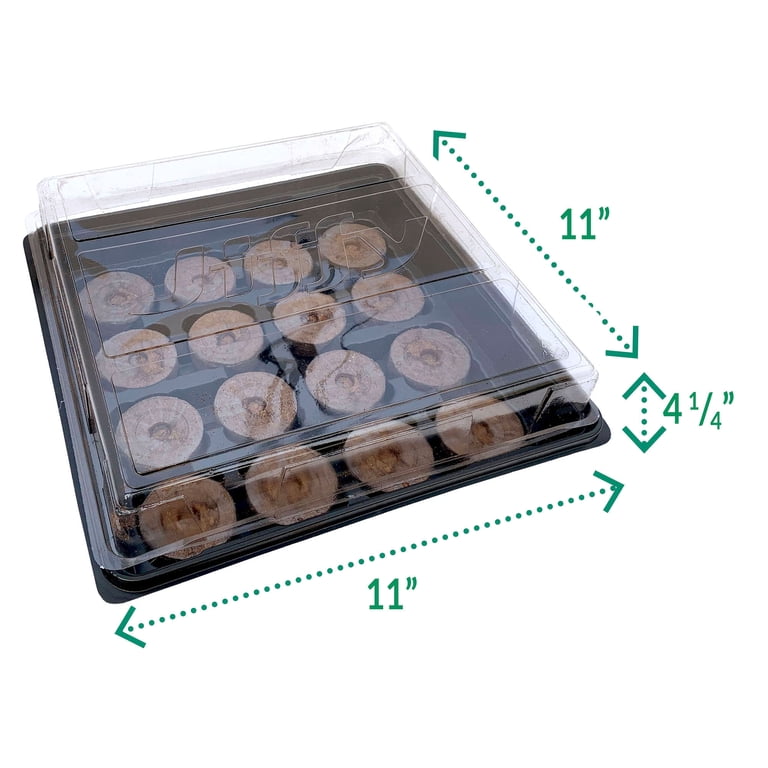 Jiffy Seed Starter Greenhouse Kit, 16 Cell with Peat Pellets photo 8