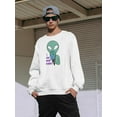 thumbnail image 2 of I Like Your Planet Sweatshirt Men -Smartprints Designs, Male Large, 2 of 4