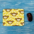 thumbnail image 4 of Cute Monkey Pattern Mouse Mat Animal Banana Cartoon 9.5x7.9 Inch Smooth Mouse Pad for Gaming Office Work Home, Yellow, 4 of 5