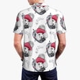 thumbnail image 4 of Balery Cute Poodle Dog Printed Men’s Short Sleeve Polo Shirt, Midweight Men's Shirt,Golf Polo shirts -Large, 4 of 9