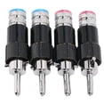 thumbnail image 1 of Conectores Tipo Banana, Antiinterferencias, Antioxidación, Conector De Audio Tipo Banana HIFI Para Cable De 10 Mm De Diámetro ZAQW Banana Speaker Plug Connectors, 1 of 8