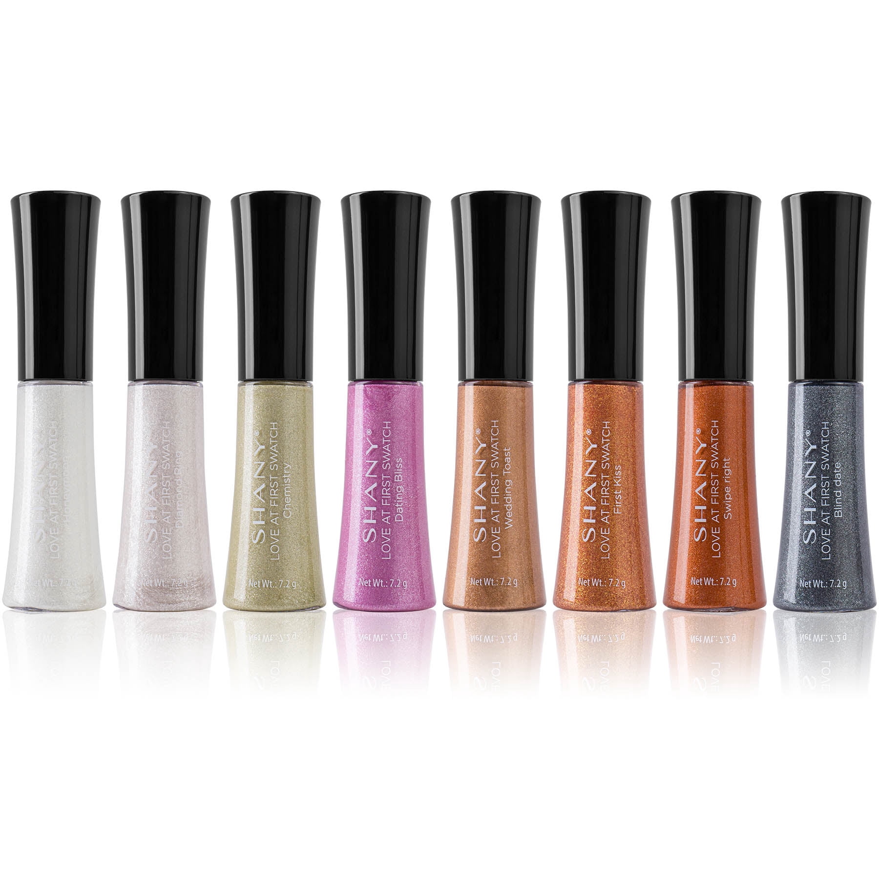 SHANY Liquid Glitter Shimmer Metallic Eyeshadow Cream Gel Highlighter Eye liner Eye Makeup Long-Lasting Quick-Drying - FIRST KISS
