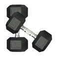 thumbnail image 2 of Deltech Fitness 35 lb Rubber Dumbbell Pair (RDB-035), 2 of 8