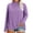 Purple, variant on Women's Long Sleeve Mock Neck Base Tee Casual Trim Top Plus Size Lightweight