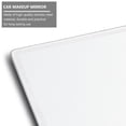 thumbnail image 2 of Stainless Steel Car Makeup Mirror with Strong Adhesive for Visor Decorative Use Silver, 2 of 9