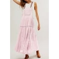 thumbnail image 2 of utcoco Women's Summer Laced Bib Overall Dress Adjustable Straps Sleeveless Maxi Dress, 2 of 4