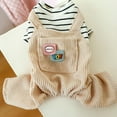 thumbnail image 2 of GASTROPOD Dog Clothes,Dog Shirts for Medium Dogs Boy,Cat Outfit,Brown,M, 2 of 4