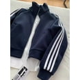 thumbnail image 2 of Three-stripe sports sweatshirt jacket, 2 of 5
