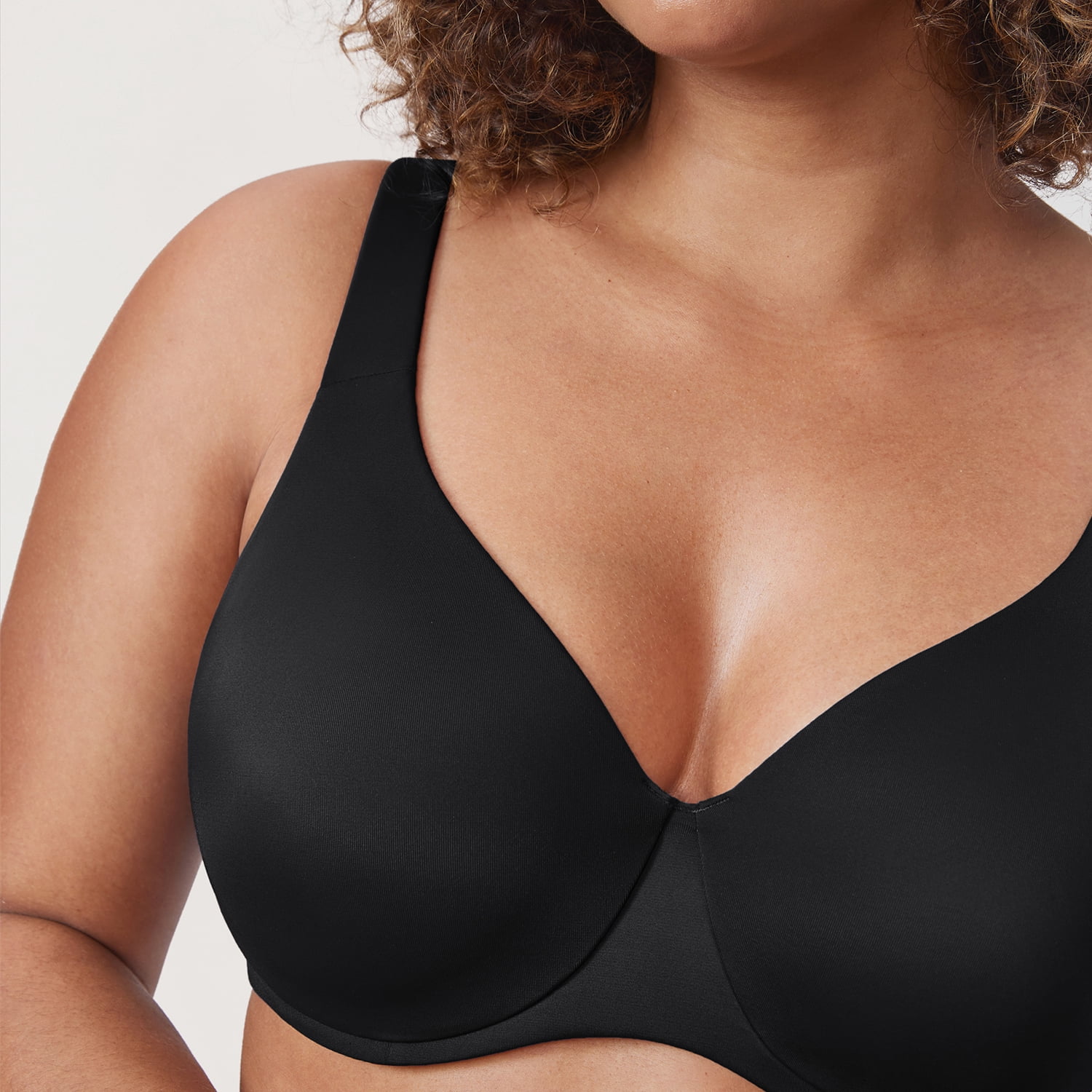 DELIMIRA Minimizer Bras for Women Full Coverage Plus Size Underwire Unlined Seamless Bra