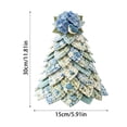 thumbnail image 3 of Small Fabric Christmas Tree Sunflower Christmas Decor Diy Sewing Kit 12X6 Inch Handmade Seasonal Decor for Farmhouse Tabletop Holiday Displays, 3 of 6