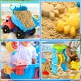 thumbnail image 5 of Beefunni Sand Toys for Toddlers Kids, Beach Toys, Truck Sandbox Toys Set, Activity Sensory Water Play Summer Outdoor Toys Gift for Kids Age 3 4 5 6+, Sand Molds Kit, 5 of 7