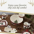 thumbnail image 5 of Spode Christmas Tree Tartan Tiered Chip and Dip Serving Set - 2-Piece Festive Holiday Entertaining Collection - Tartan Plaid Border, Porcelain - Dishwasher, Microwave, Oven, Freezer Safe, 5 of 7