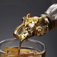 thumbnail image 5 of Aireador de vino animal de acero inoxidable y vertedor de licor, boquilla decantadora de lujo para vino tinto y blanco robusto, 5 of 5
