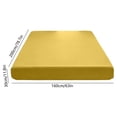 thumbnail image 3 of Waterproof Fitted Mattress Protector - Breathable Noiseless Bed Cover Ultra Soft Polyester Antis-Stain Oil Resistants Machine Washable, Yellow, JKODE, 3 of 7