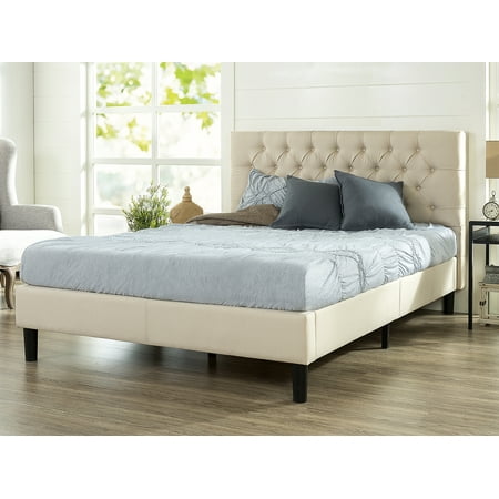 Misty Garden Bed - Zinus Misty Upholstered Traditional Tufted Platform Bed, Multiple Sizes