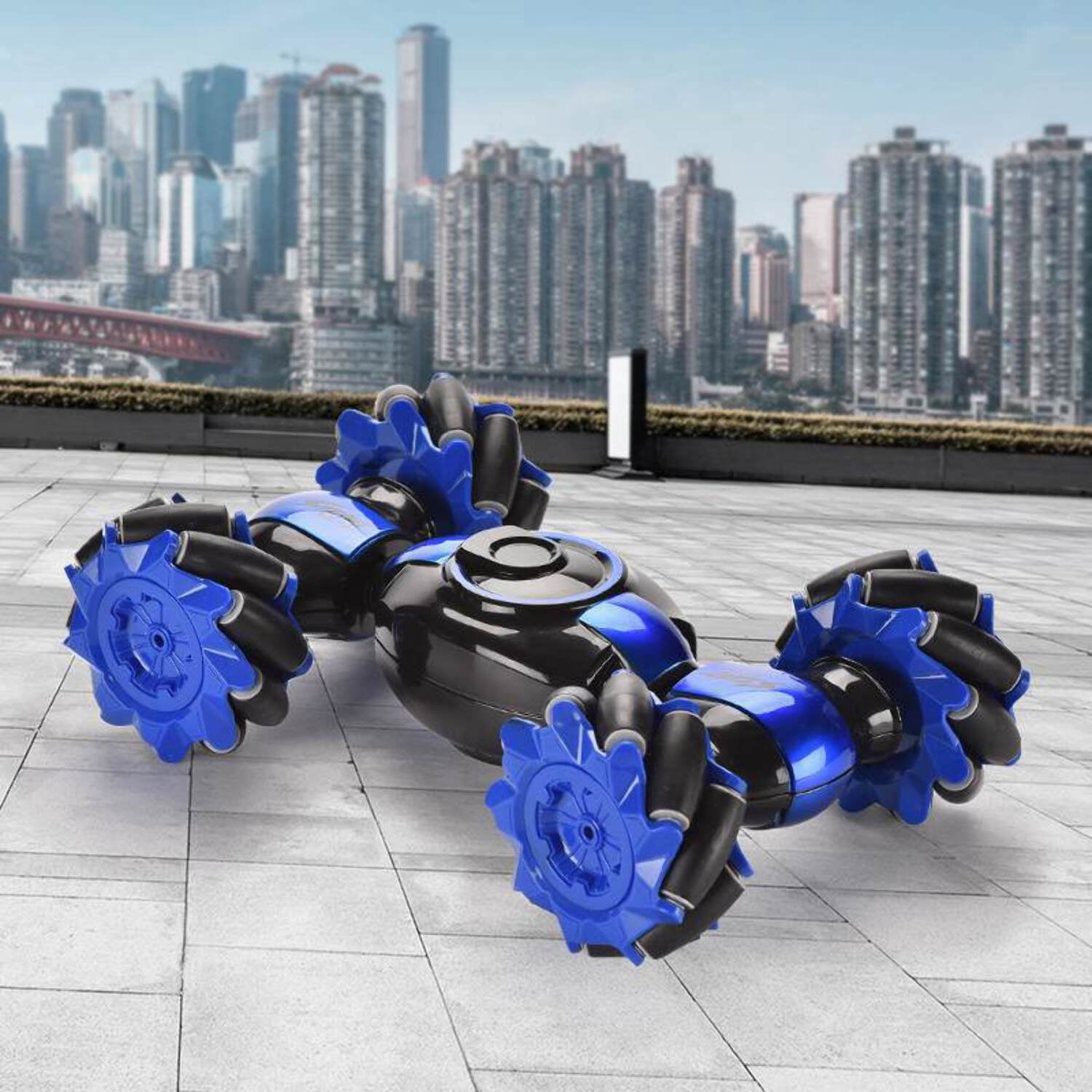 Remote Control Car, 4WD Off-Road RC Stunt Truck Toy 360° Rotation Drift Wheels Gesture Control Watch