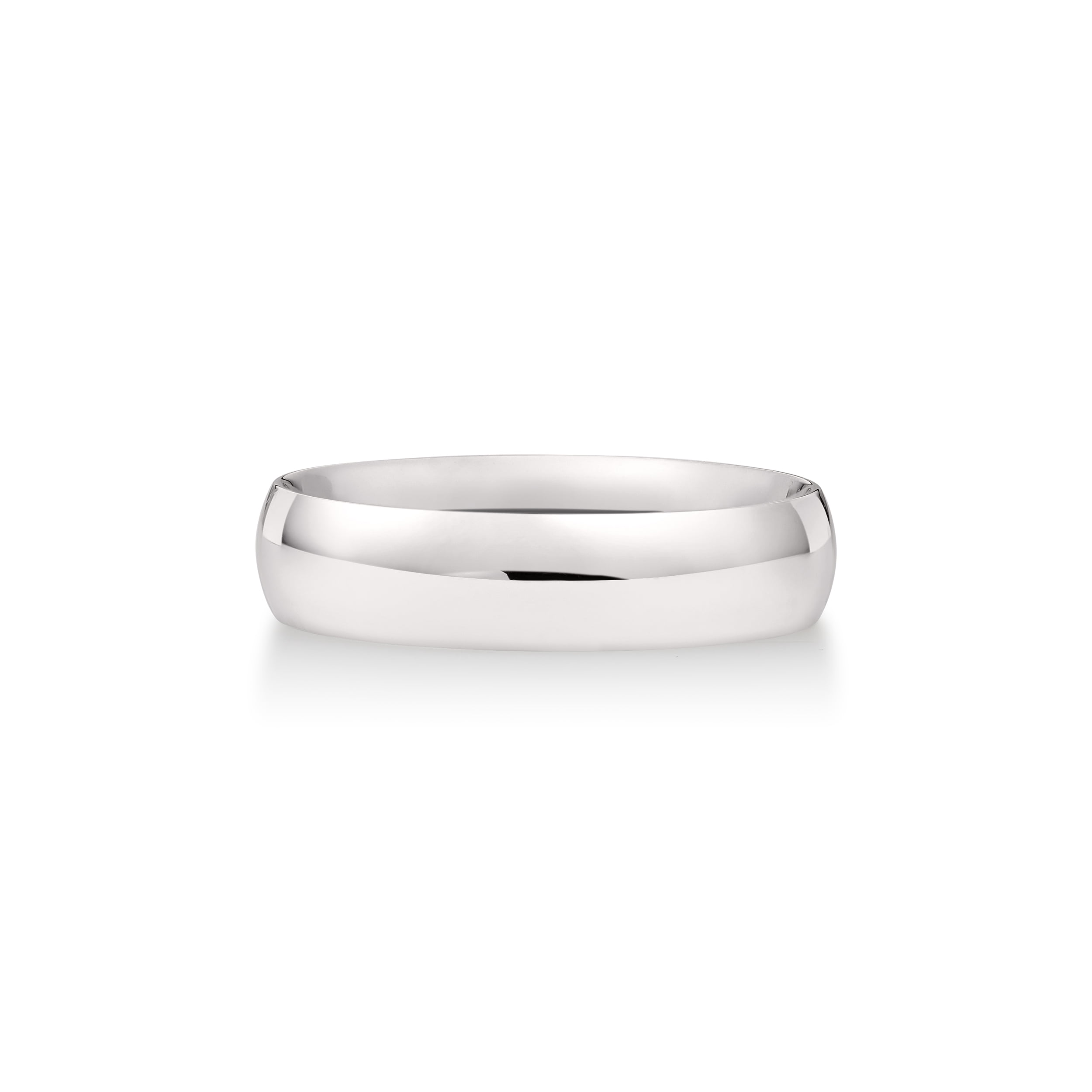 Oxford Ivy Oxford Ivy Men's 14K White Gold 5mm Comfort Fit Plain Wedding Band (Available Ring Sizes 8-14) Size 8.5