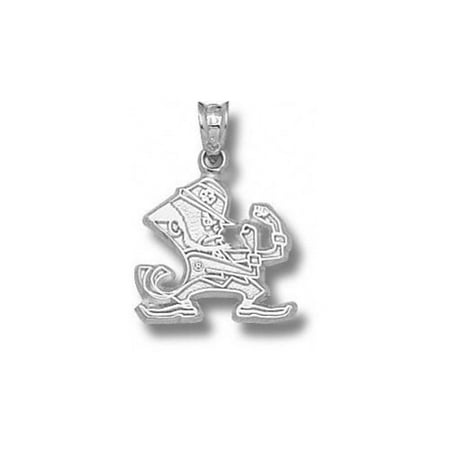 NCAA - Notre Dame Fighting Irish Sterling Silver Leprechaun 1/2'' Pendant