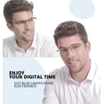 thumbnail image 2 of Gafas de lectura con luz azul JJWELL para hombre, paquete de 3, de +1,00 a +4,00, 2 of 7