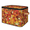 Multicolor 1, variant on CURLYOOT Maple Leaves Storage Bins with Zipper Lid Fabric Storage Baskets Boxes Autumn Washable Foldable Clothes Organizer Container with Leather Handles for Shelves Closet