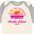 thumbnail image 4 of Inktastic Summer Enjoy the Sunshine Amelia Island Florida in Pink Boys or Girls Long Sleeve Baby Bodysuit, 4 of 5