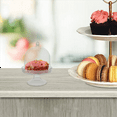 thumbnail image 2 of 24-Piece Mini Cake Stand Chocolate Cake Candy Display Board with Lid for Birthday and Wedding Supplies (Transparent), 2 of 8