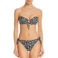 thumbnail image 2 of Peony Petite Fleur Bandeau Bikini Top, Green, Green, 2, 2 of 3