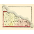 thumbnail image 2 of Walling 32x25 White Modern Wood Framed Museum Art Print Titled - Presque Isle Michigan - Walling 1873, 2 of 4