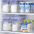 thumbnail image 4 of Juego de recipientes para almacenamiento de leche materna Vtopmart, 4 piezas, transparentes, 4 of 7