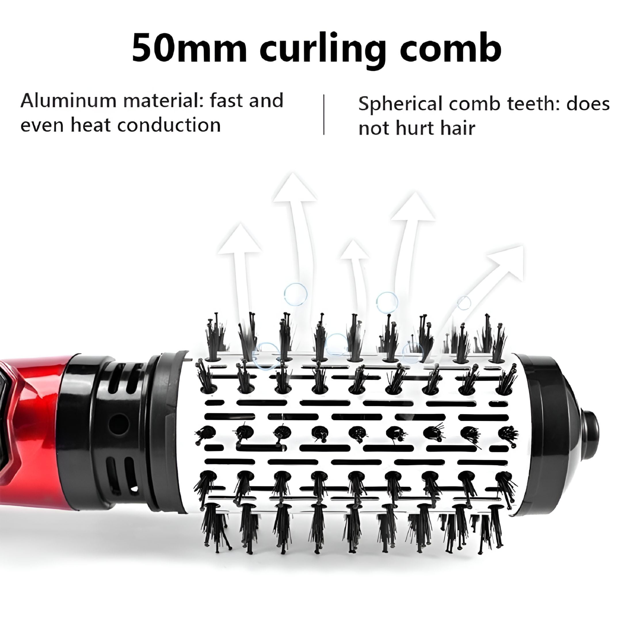 HIBIBUD Hot Air Styler Rotating Hair Dryer 3-in-1 Hot Air Spin Dryer Brush Hair Straightener Rotating Hair Straightener Electric Hair Dryer Comb