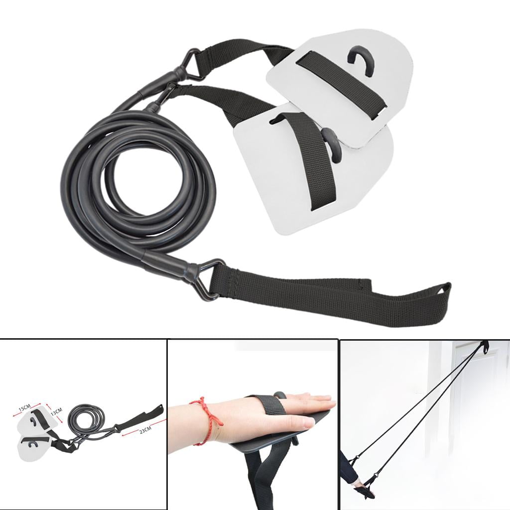 Axioma Swimming Arm with Paddles, Device, Resistance Exercise Band Set for Swimming A White