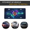 thumbnail image 5 of License Plate Compass Arrow Bow Decorative Car Front License Plate Cover,Vanity Tag,Metal Car Plate, Novelty License Plate for Men/Women/Boy/Girls Car,6 X 12 Inch, 5 of 15