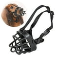 thumbnail image 3 of Pet Dog Mouth Muzzles Soft Silicone Adjustable Breathable Dogs Anti Bark Bite Chew Muzzle Training, 3 of 3