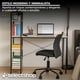 thumbnail image 4 of Escritorio con Repisa para Computadora o Laptop Diseño Minimalista Mesa Moderna con Estructura Resistente Mueble para Casa o Oficina Resistente Soporta hasta 120 Kg (Blanca), 4 of 8