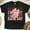 Black, variant on Pink Game Day Shirt | Sparkly Football Bow Graphic Tee for Women, White, Size S