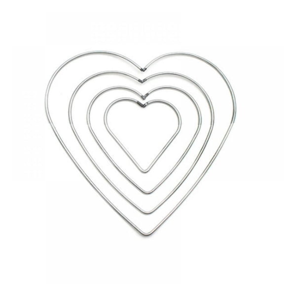 8Pcs Wreath Frame Metal Flower Wreath Frames for New Year Valentines Party Decoration Wedding