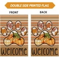 thumbnail image 6 of Fall Welcome Paws Watercolor Pumpkins Maple Leaves Autumn Garden Flag Yard Flag 12x18 Inch Double Sided Small Mini Yard Outdoor Outside Farmhouse Holiday Decoration, 6 of 6