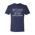 thumbnail image 2 of Wild Bobby,Best Dad in The Seven Kingdoms GoT Thrones, Father's Day, Men Premium Tri Blend Tees, Vintage Navy, X-Large, 2 of 3