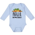 thumbnail image 3 of Inktastic Hello, Beaches Group of Pineapples Boys or Girls Long Sleeve Baby Bodysuit, 3 of 5