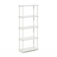 thumbnail image 1 of Furinno Turn-N-Tube 5-Tier Multipurpose Shelf Display Rack, White/White, 1 of 6