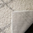 thumbnail image 2 of SAFAVIEH Arizona Almira Geometric Shag Area Rug, Ivory/Grey, 9' x 12', 2 of 6