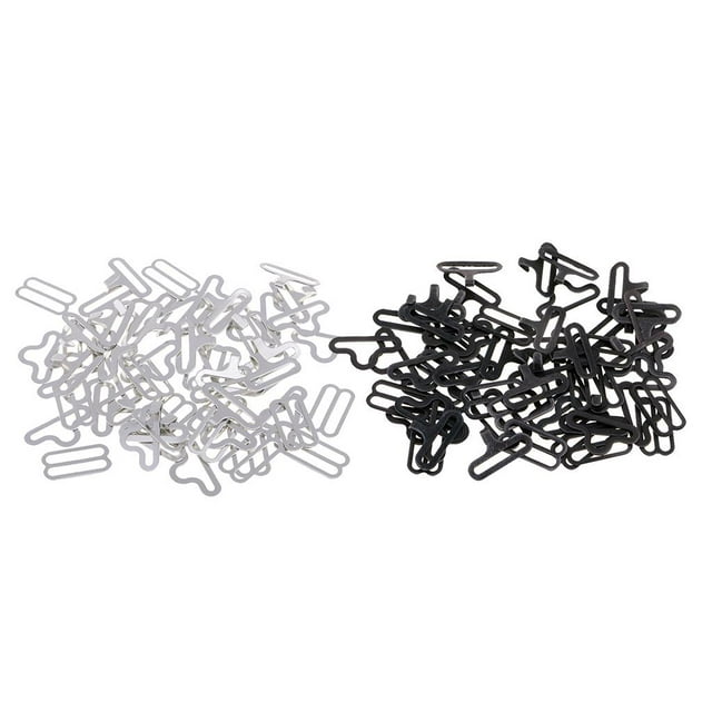40 Piezas De De Lazo De Hardware Gancho Clips Sujetadores De Costura Ajustables Baoblaze Ganchos de corbata de cobre
