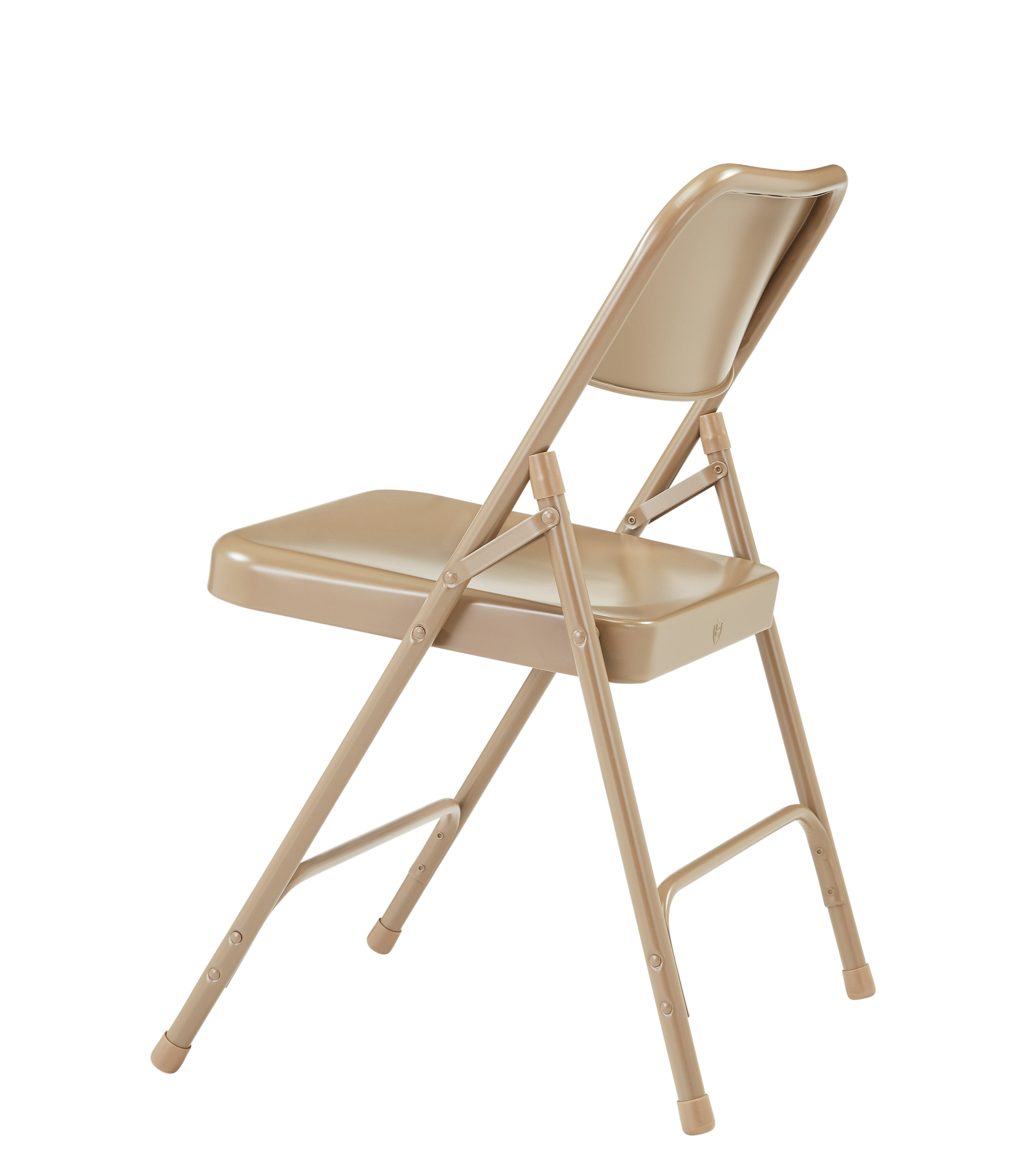 (4 Pack) 200 Series Premium All-Steel Folding Chairs Beige